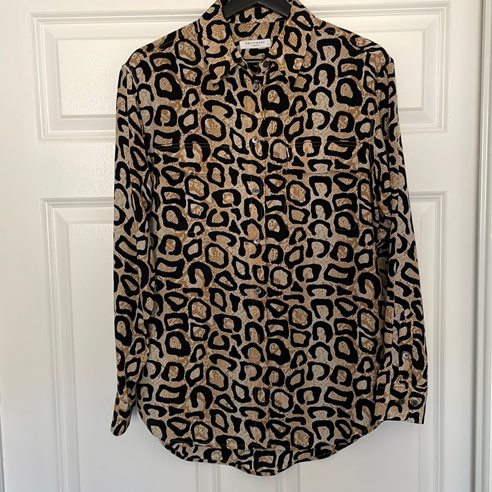 Equipment Button-Down Silk Blouse - image 2